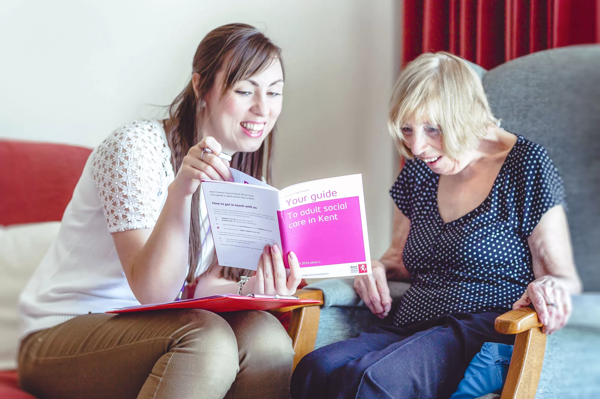 Supporting older adults, documentary photography